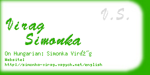 virag simonka business card